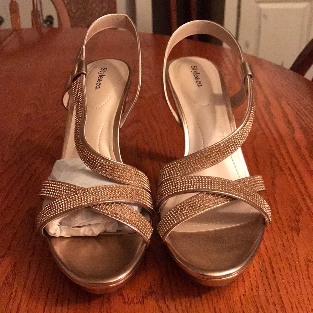 Style & Co Rose Gold Heels